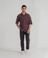 Men's Waffle Striped Shirt